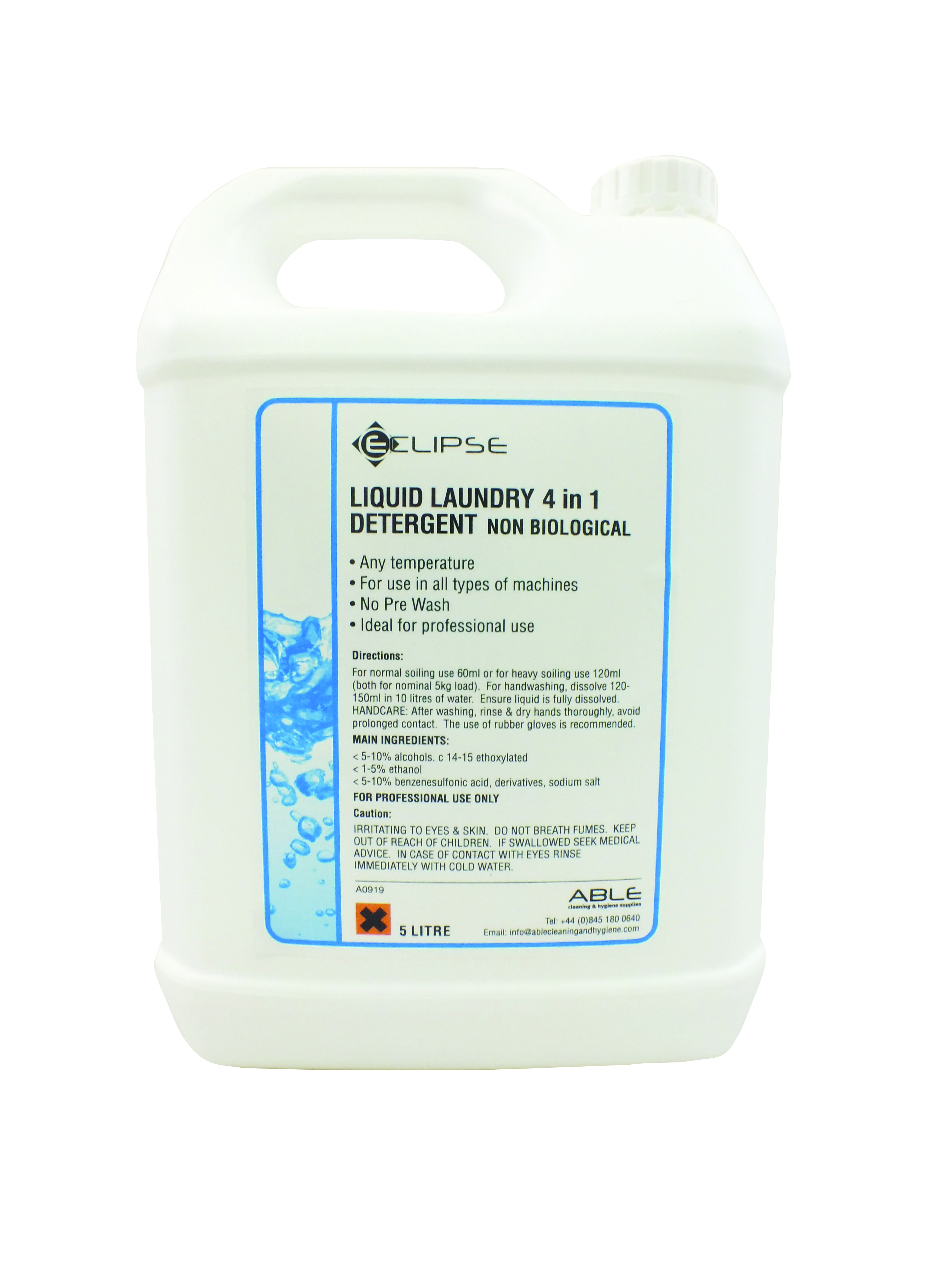 Eclipse Non Bio Laundry Liquid 10Ltr