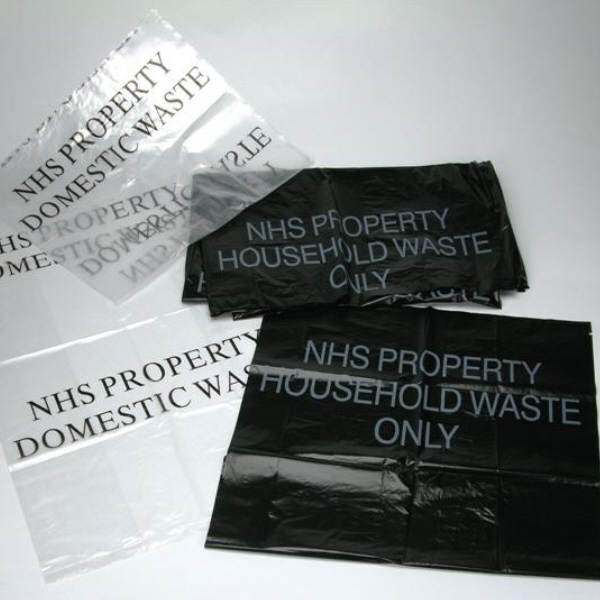NHS Property Printed Waste Sacks 90Ltr (Roll)