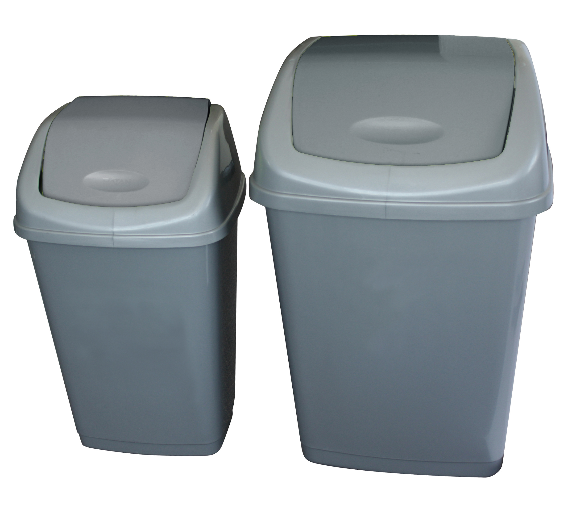 25 Litre Swing Bin, plastic Grey