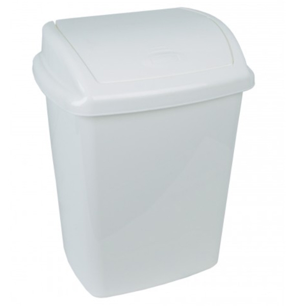 30 Ltr Swing Bin - White