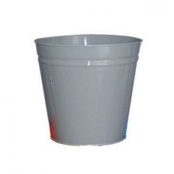 Circular Steel Waste Basket - Black, Red, Grey, Green