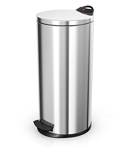  Steel  Pedalbin 30Ltr with galvanised liner