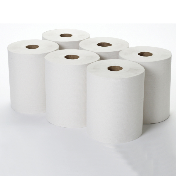 Luxury Roll Towel, White 2-ply 150m