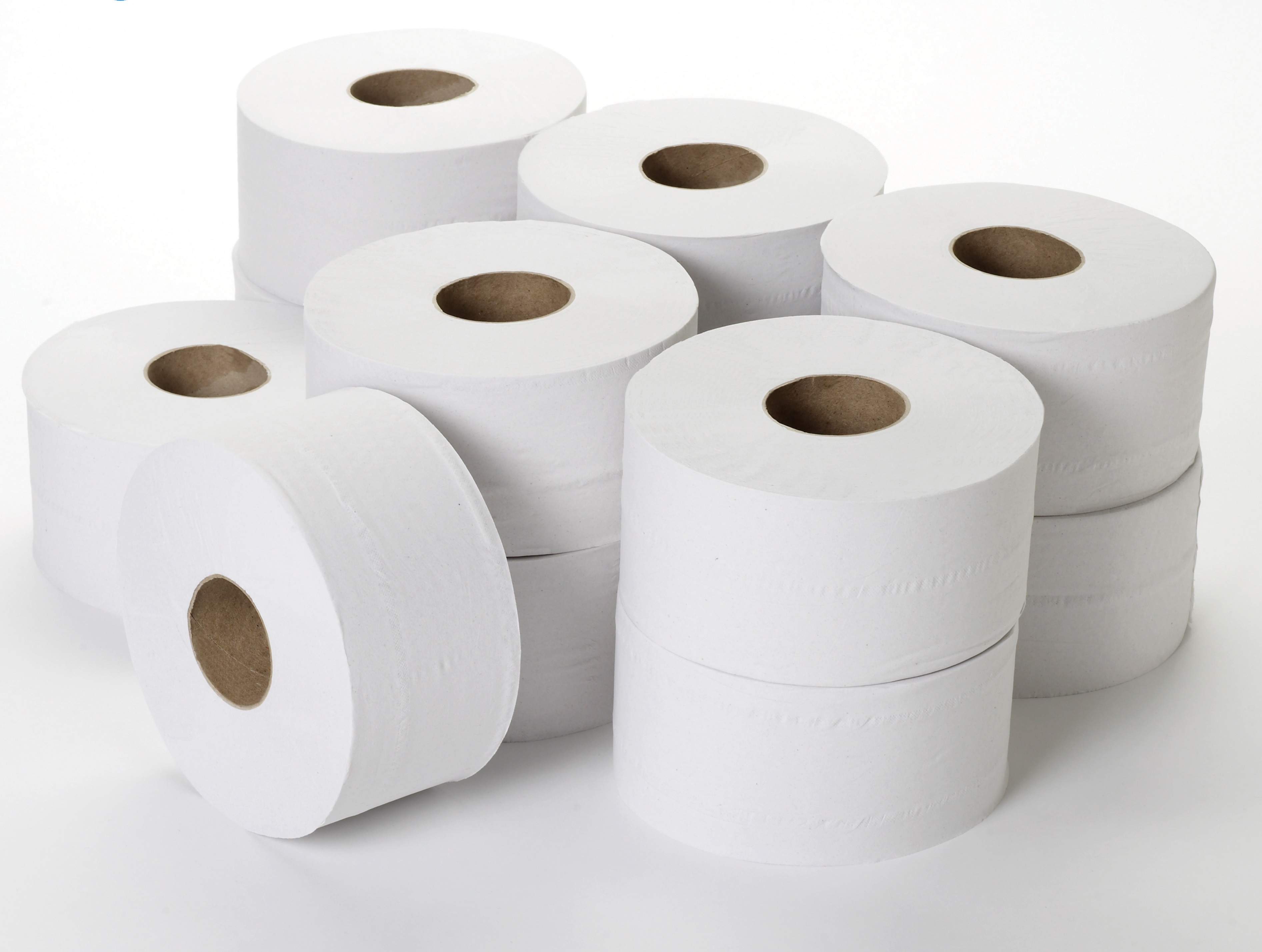 Mini Jumbo 2 Ply Rolls - White