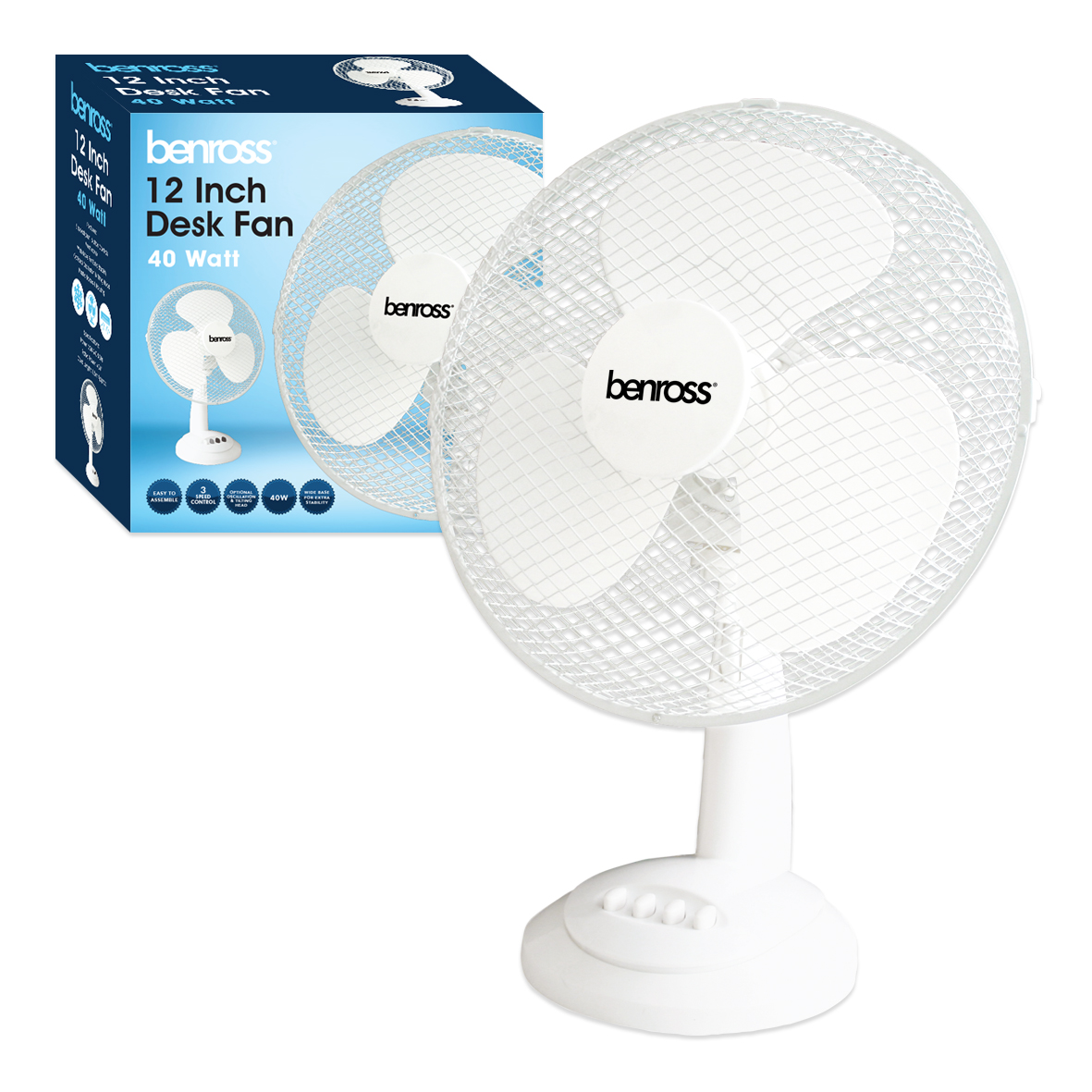 12 Inch Desk Fan