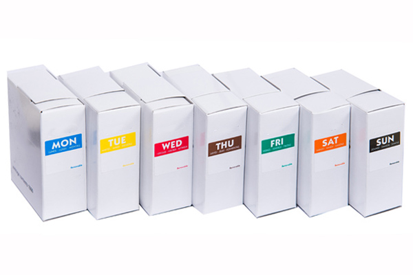 Day Of The Week Label Square Set