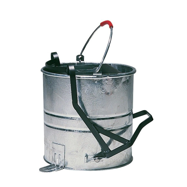 Galvanised Mopping Bucket with Roller10Ltr