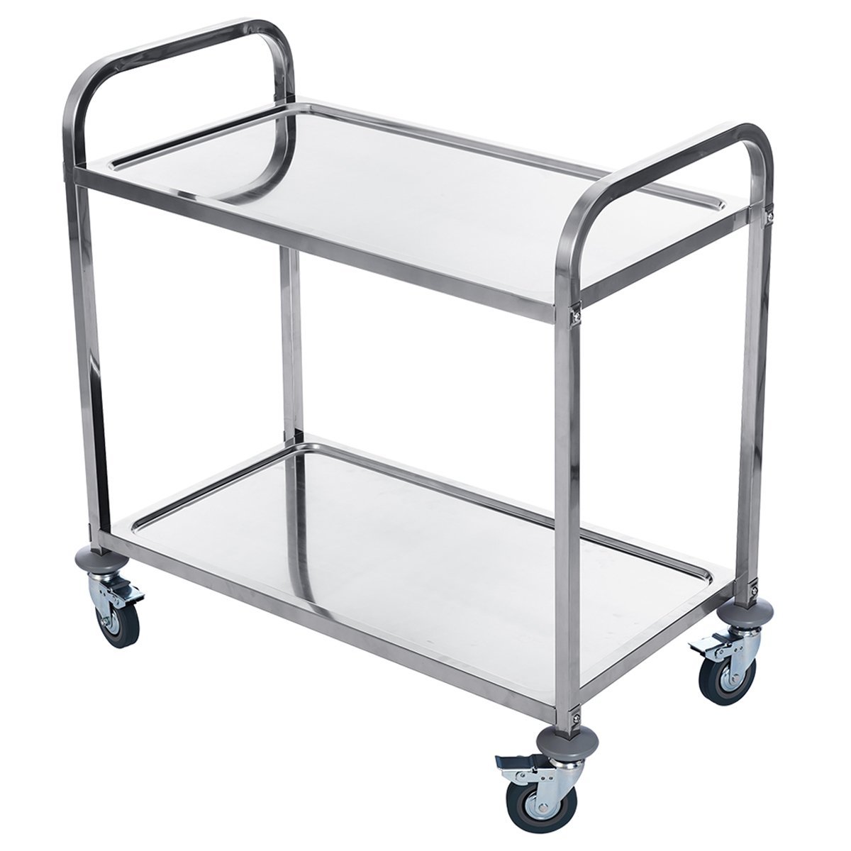 2 Tier S/Steel Trolley 860x540x940