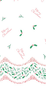 Christmas Tablecover 90cm - Festive Foliage